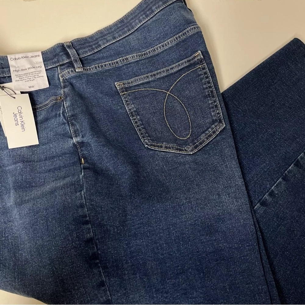 Calvin Klein Jeans Women's Hi-Rise Wide Leg Denim